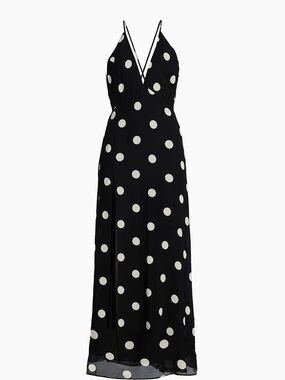 NWT Reformation Zani Polka Dot Maxi Dress